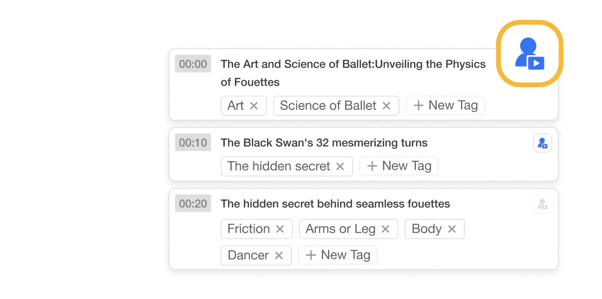 Smart AI Analysis feature of Visla Private Stock showcasing automated tagging for efficient footage matching and video editing.